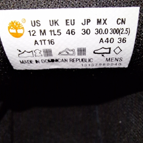 Timberland black leather Davis Square Chukka Boots in men's size 12. Pre-loved - Picture 6 of 13